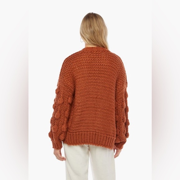 Chunky Knit Cardigan- Rose Color - Picture 3 of 12